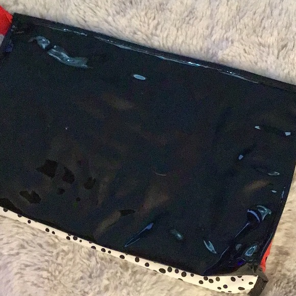 Vintage 1980s clutch make up bag total new wave - Picture 2 of 4